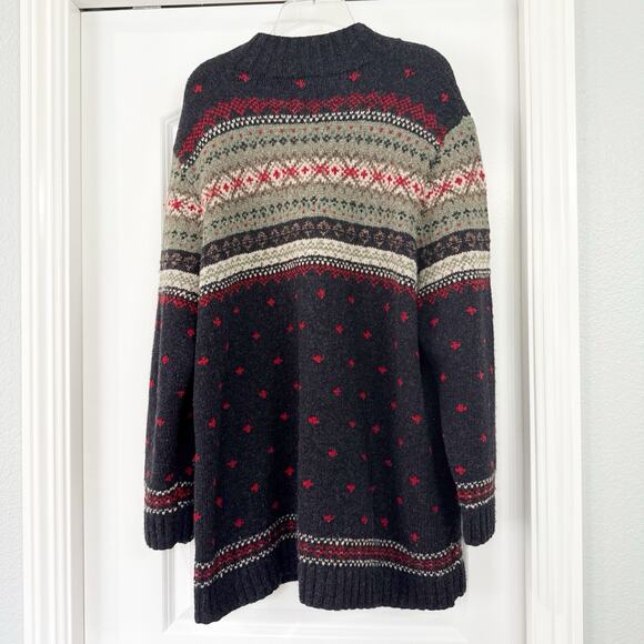 Vintage Polo Ralph Lauren Sweater Hand Knit Lambs Wool Fair Isle Holiday Size 1X - Picture 4 of 8